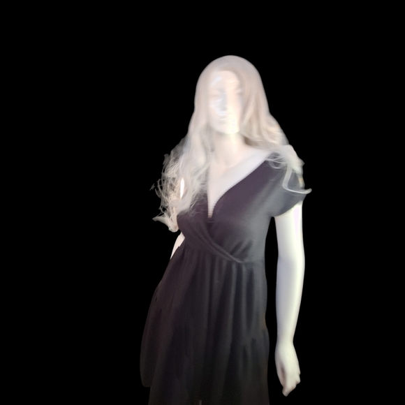 Platinum Salt & Pepper Layered Look White Color Long Hair With Wave/Wear My Wig - Picture 8 of 13